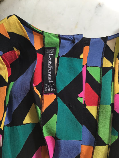 Robe multicolore Louis Féraud