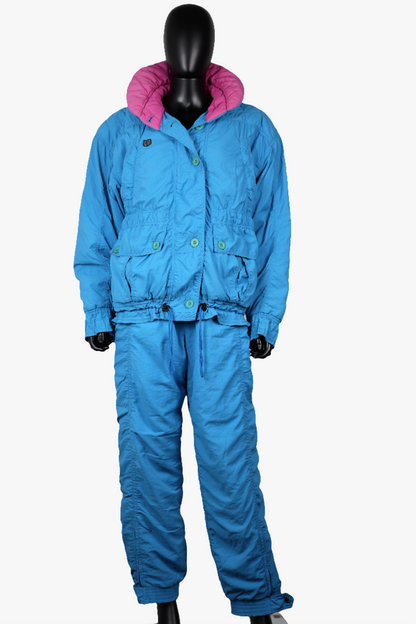 Veste et pantalon de ski bleus Ungaro Sports d'hiver