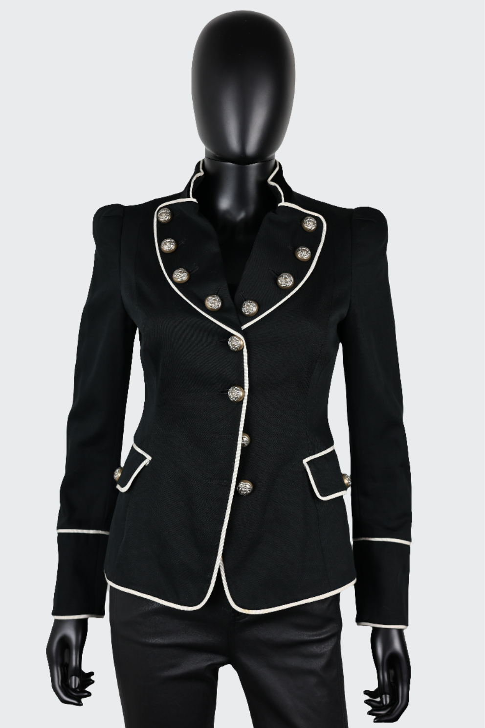 veste blazer jacket vintage officier Ekinox vintage haute couture vintage luxury secondhand Moschino 