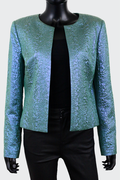 Blazer Georges Rech irisé bleu et vert