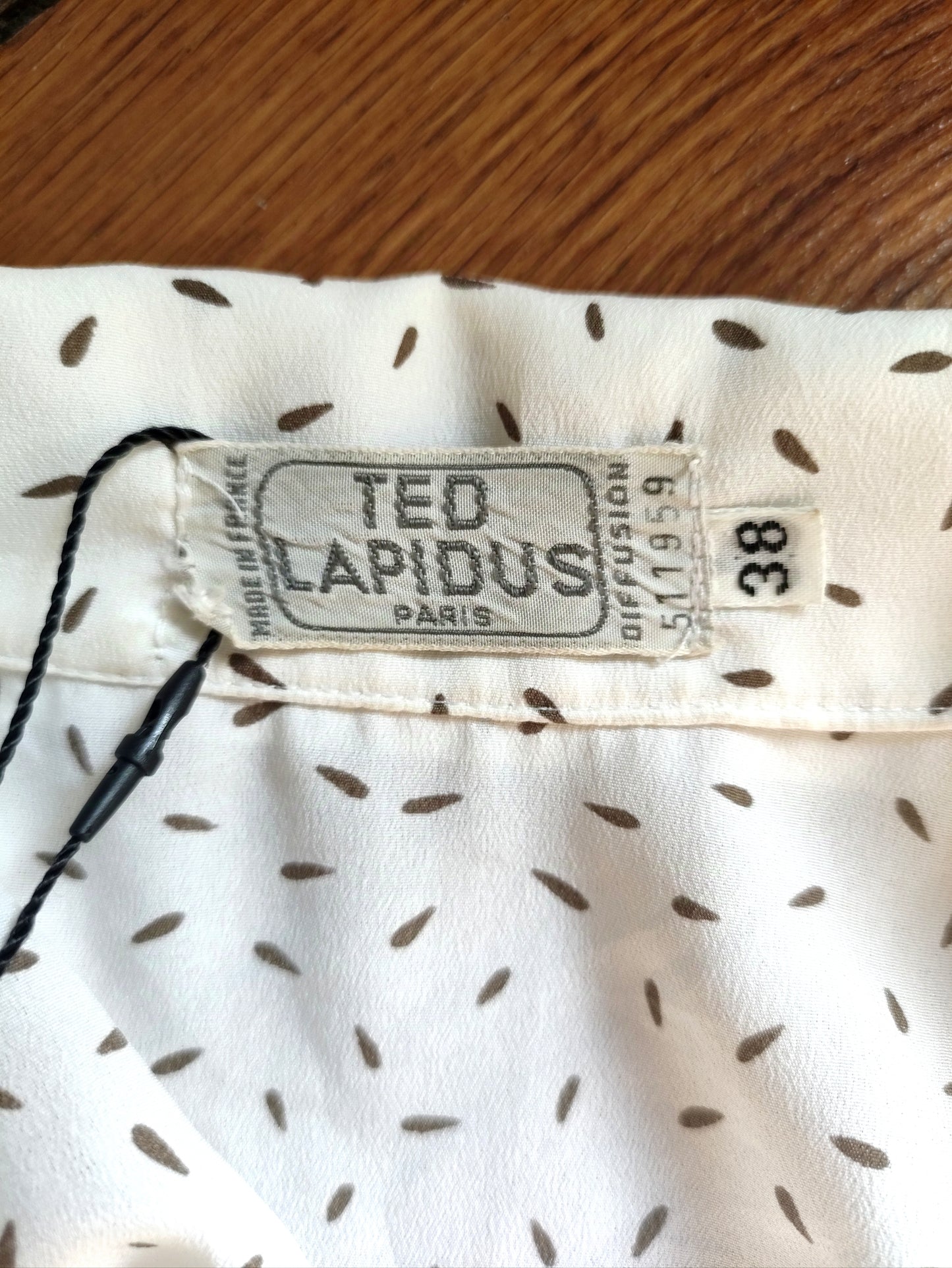 Chemise blanche à motifs Ted Lepidus