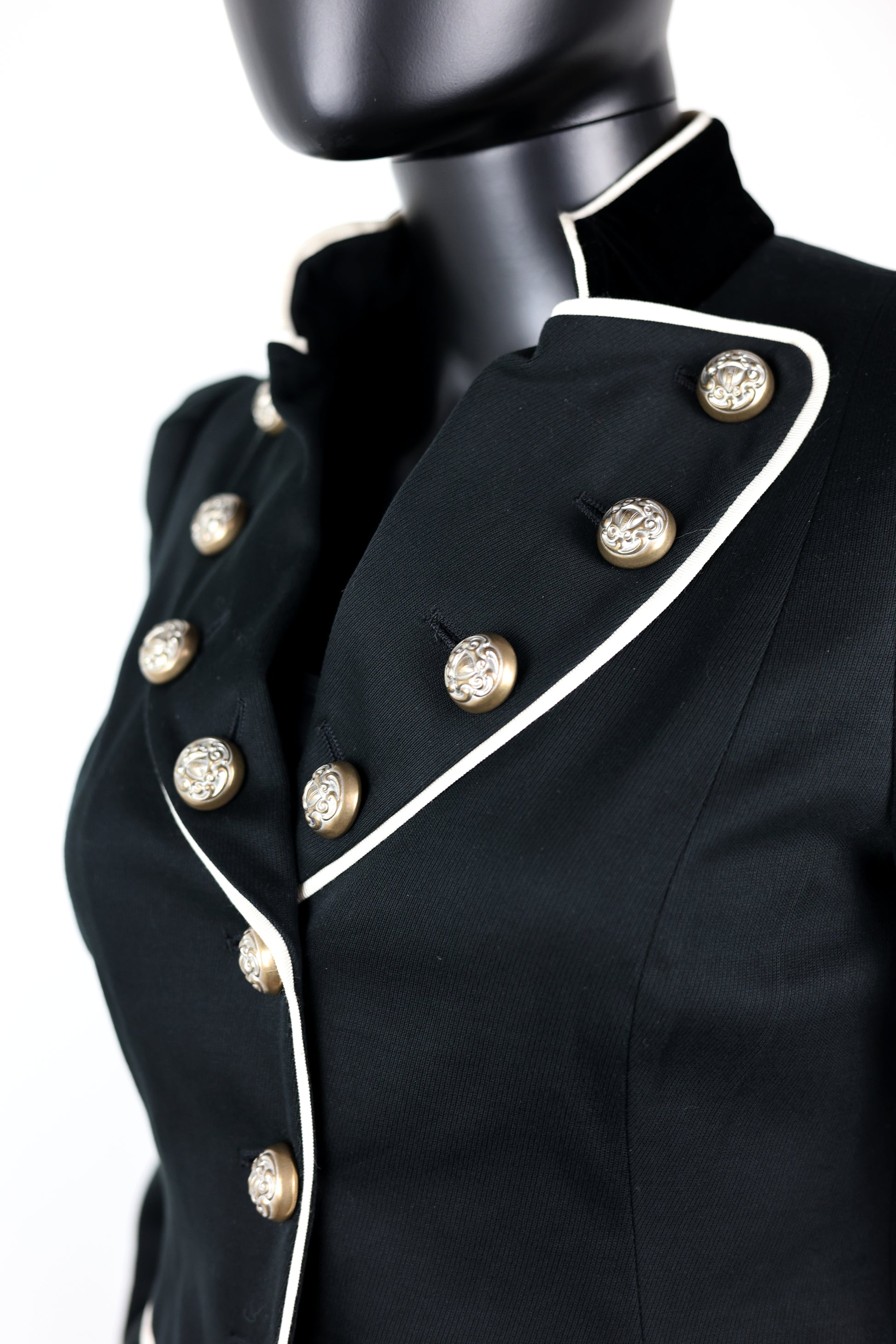 veste blazer jacket vintage officier Ekinox vintage haute couture vintage luxury secondhand Moschino 