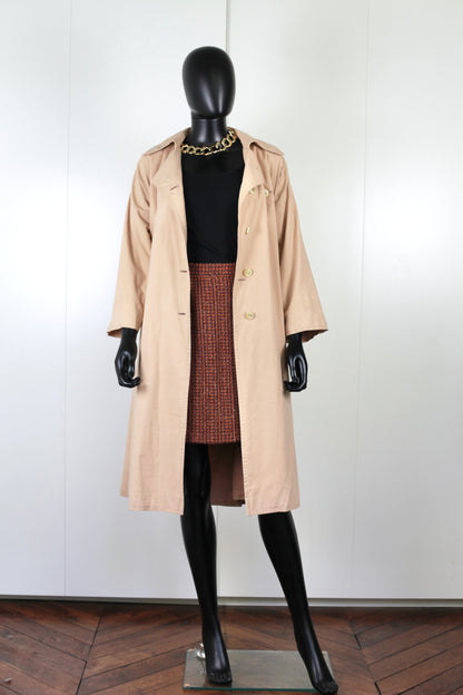 Manteau trench Ungaro Parallèle vintage Ekinox vintage vêtement vintage de grands couturiers créateurs seconde main luxe haute couture