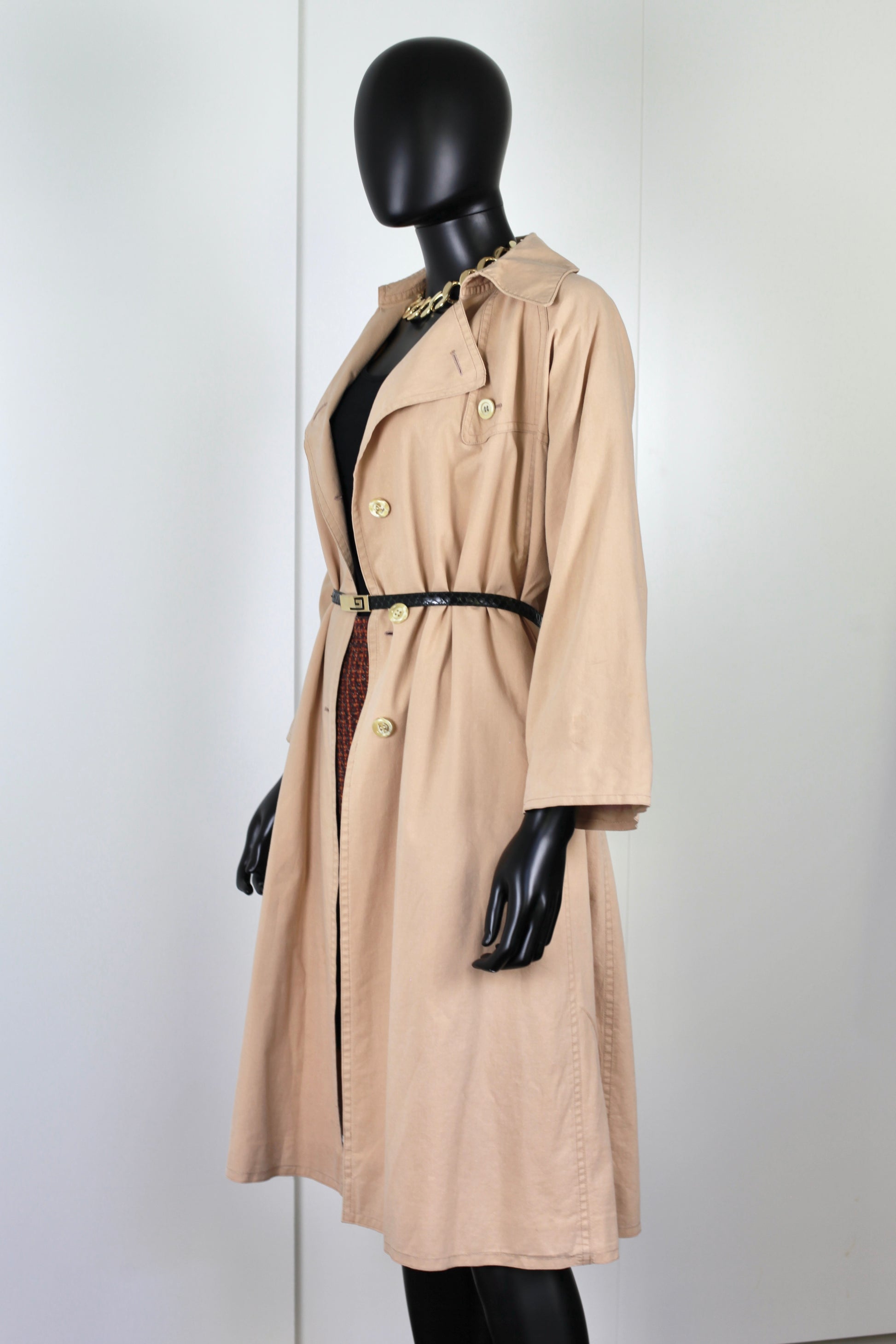 Manteau trench Ungaro Parallèle vintage Ekinox vintage vêtement vintage de grands couturiers créateurs seconde main luxe haute couture