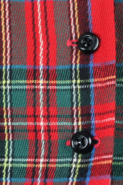 Veste motifs tartan rouges et verts Ungaro