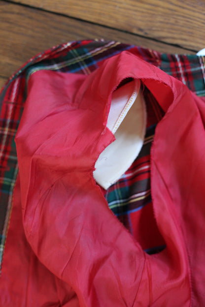 Veste motifs tartan rouges et verts Ungaro