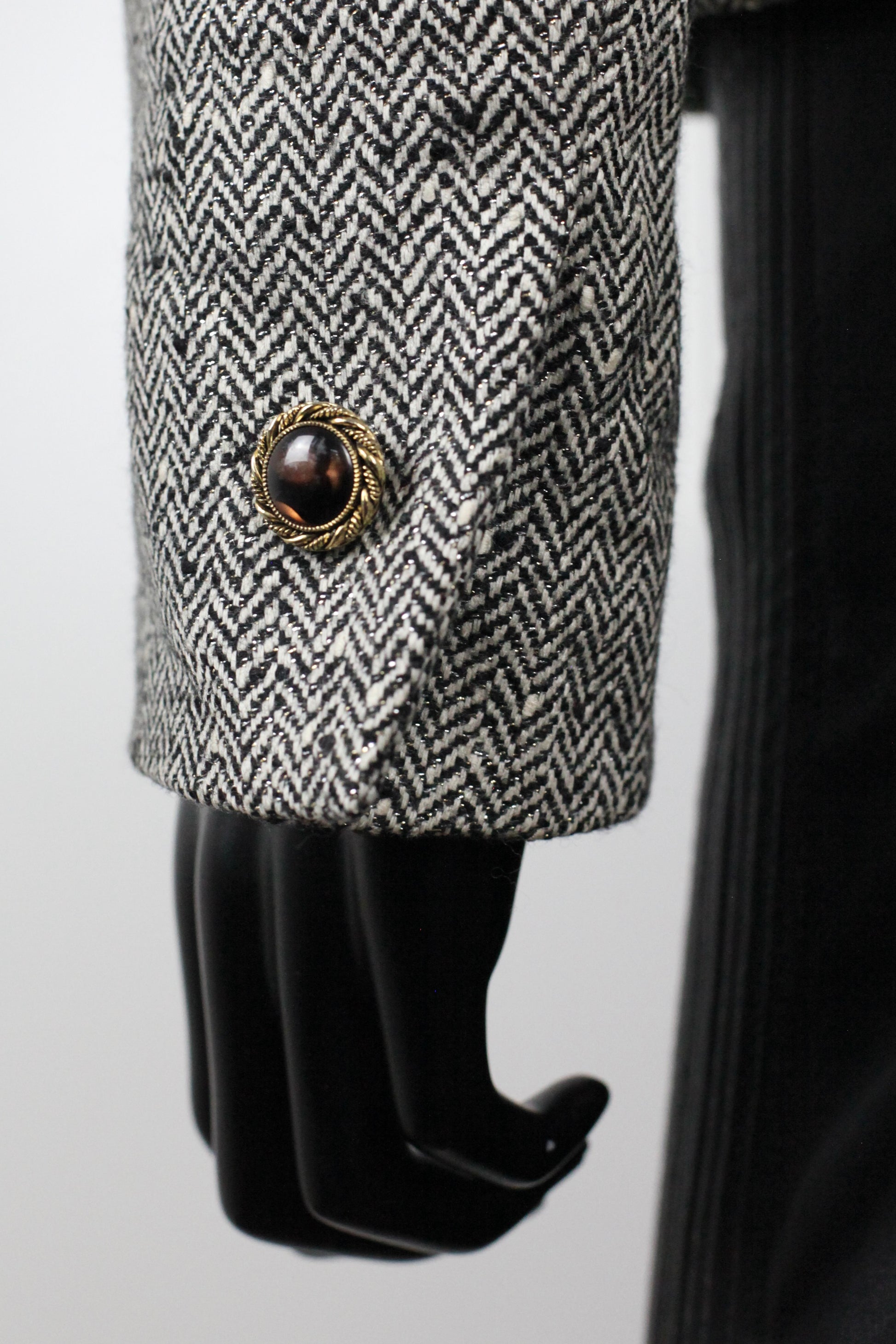 Veste blazer chevrons Ungaro  vintage Ekinox vintage vêtement vintage de grands couturiers créateurs seconde main luxe haute couture