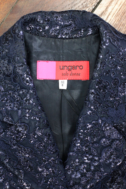 Veste dentelle brillante Ungaro