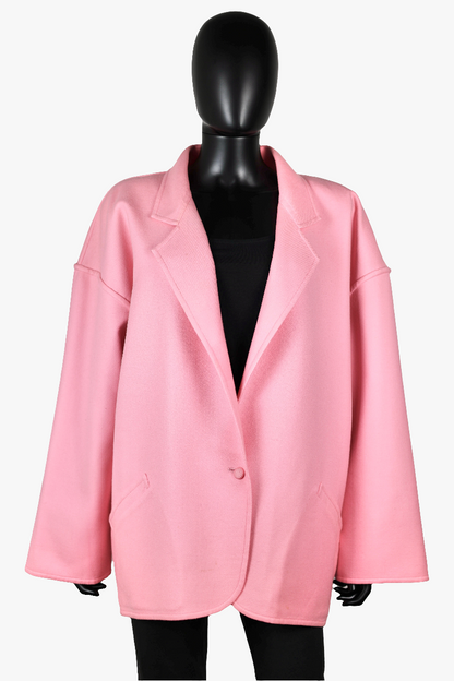 Manteau rose oversize Ungaro