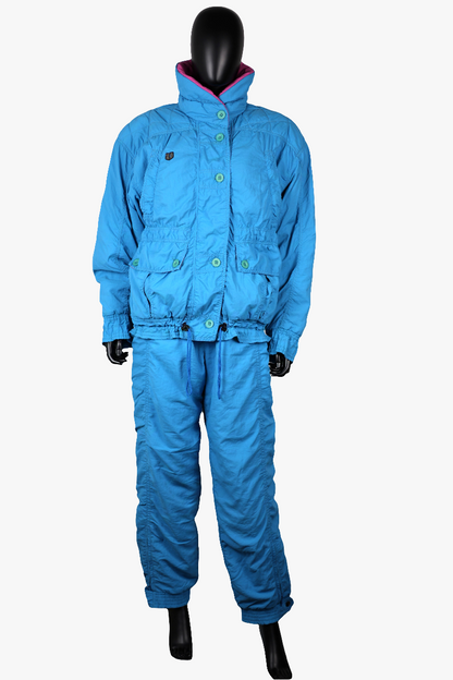 Veste et pantalon de ski bleus Ungaro Sports d'hiver