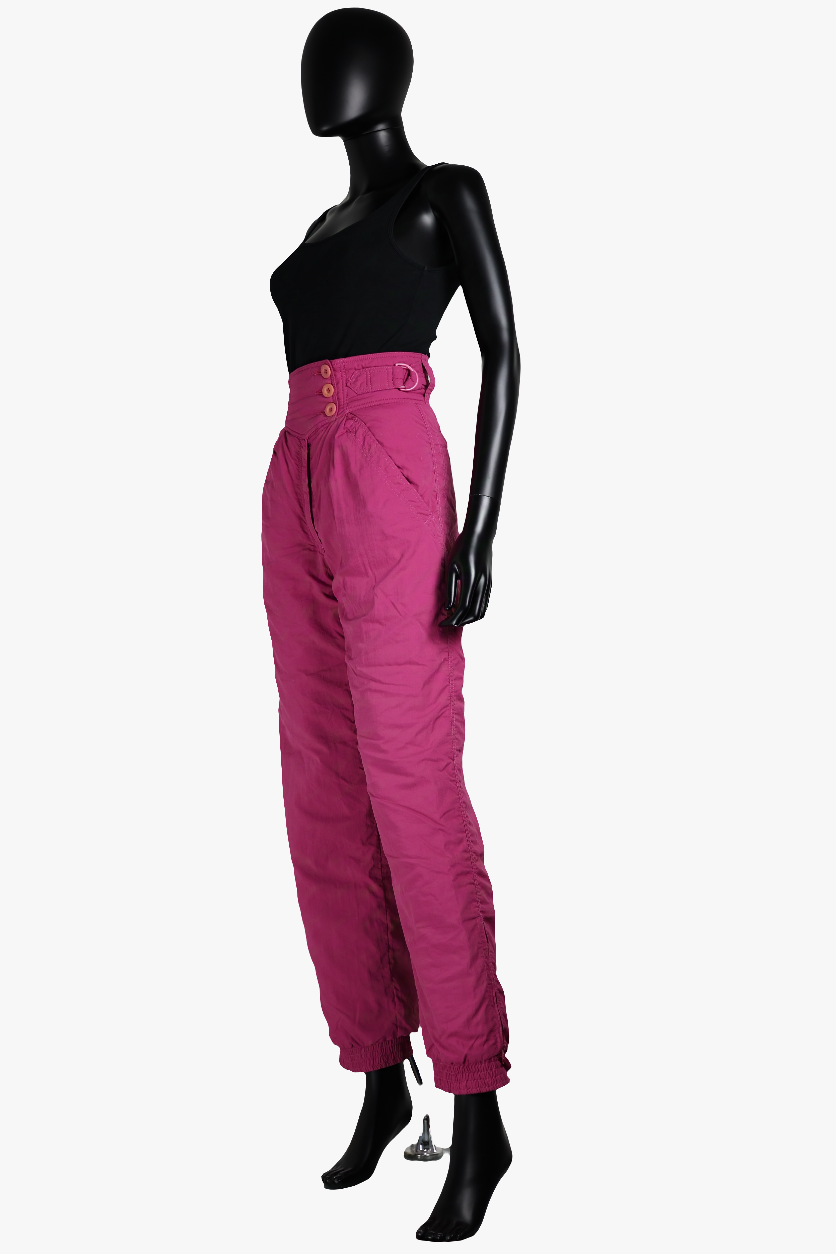 pantalon de ski rose ungaro sport d'hiver vintage 80s sport Ekinox vintage haute couture vintage luxury secondhand