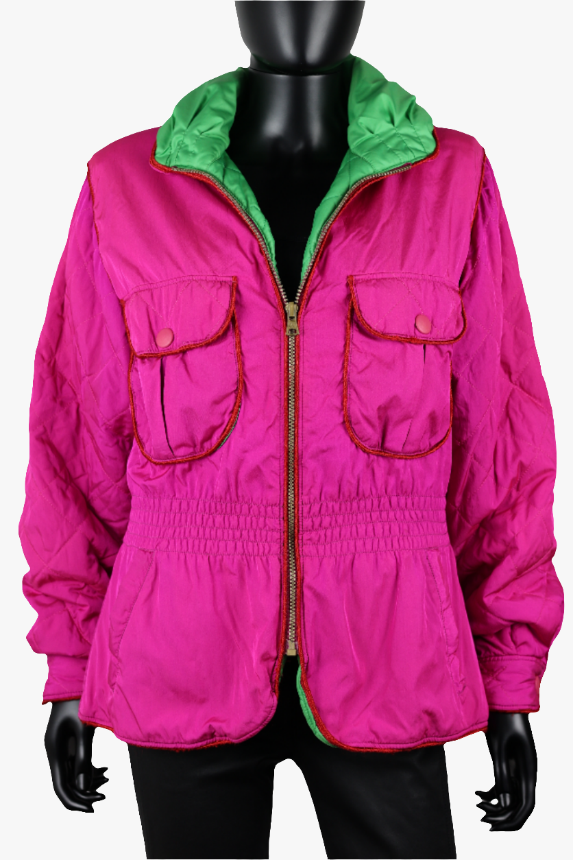 Blouson de ski rose flashy Ungaro