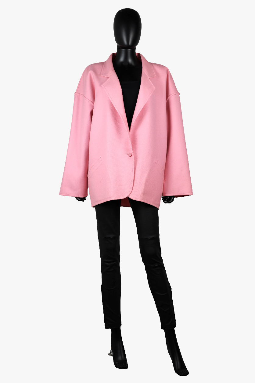 Manteau rose oversize Ungaro