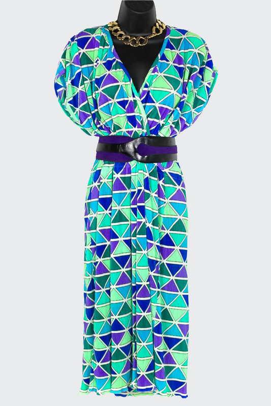 Robe Nina Ricci motifs géométriques