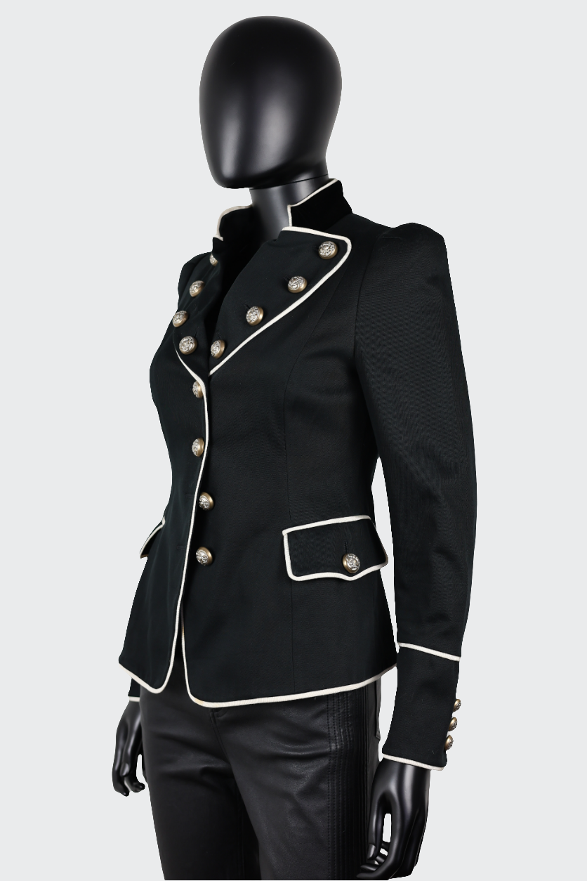 veste blazer jacket vintage officier Ekinox vintage haute couture vintage luxury secondhand Moschino 