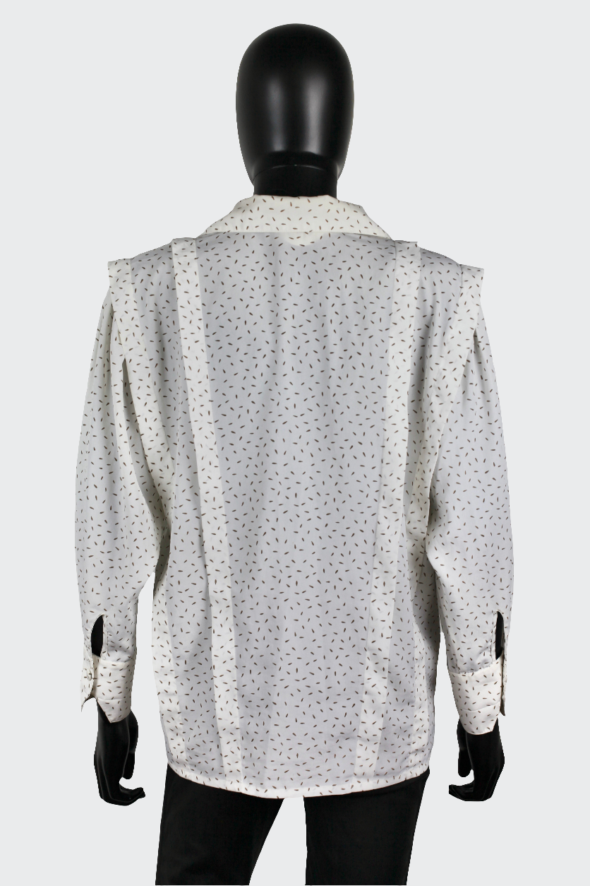 Chemise blanche à motifs Ted Lepidus