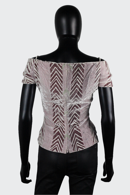 Top en velours Nina Ricci