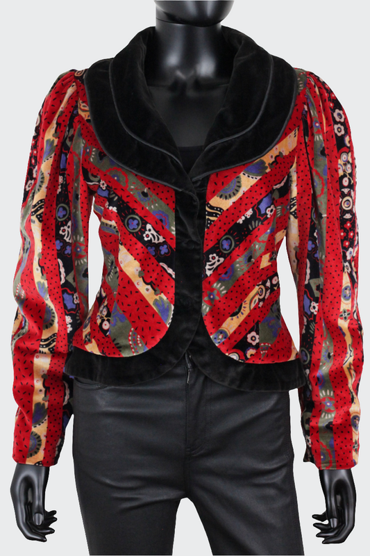 Veste en velours multicolore Chacok